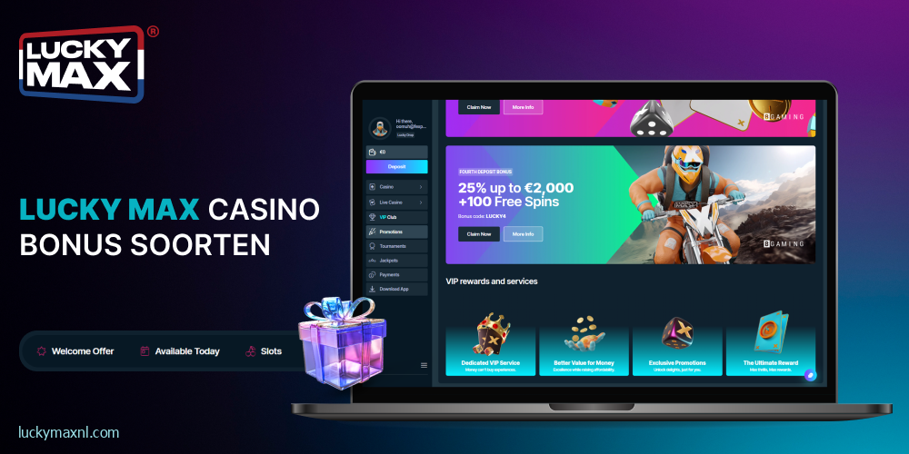 Bonusprogramma bij Lucky Max Casino