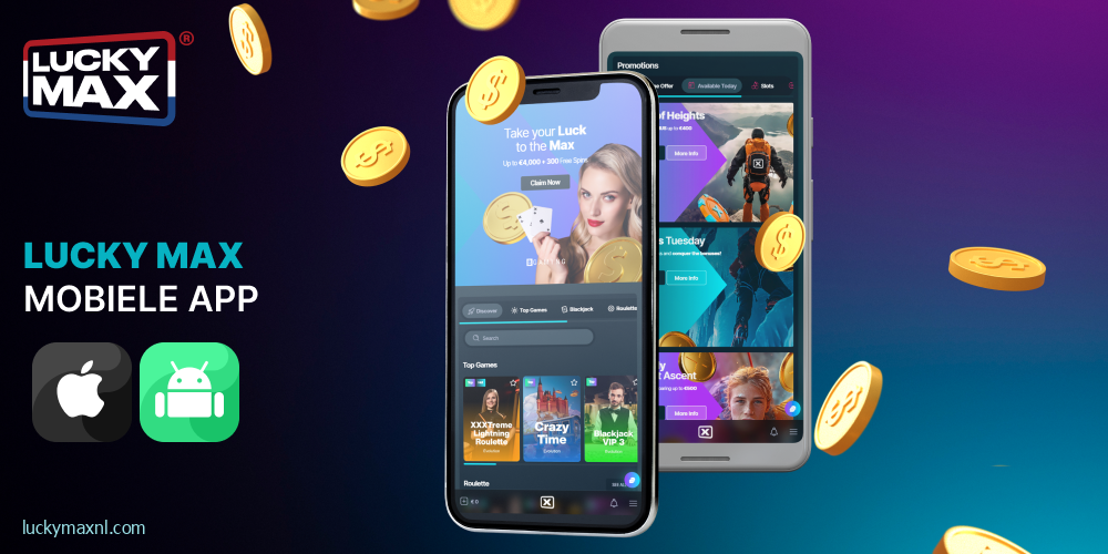 Gratis Lucky Max Casino app voor mobiele apparaten