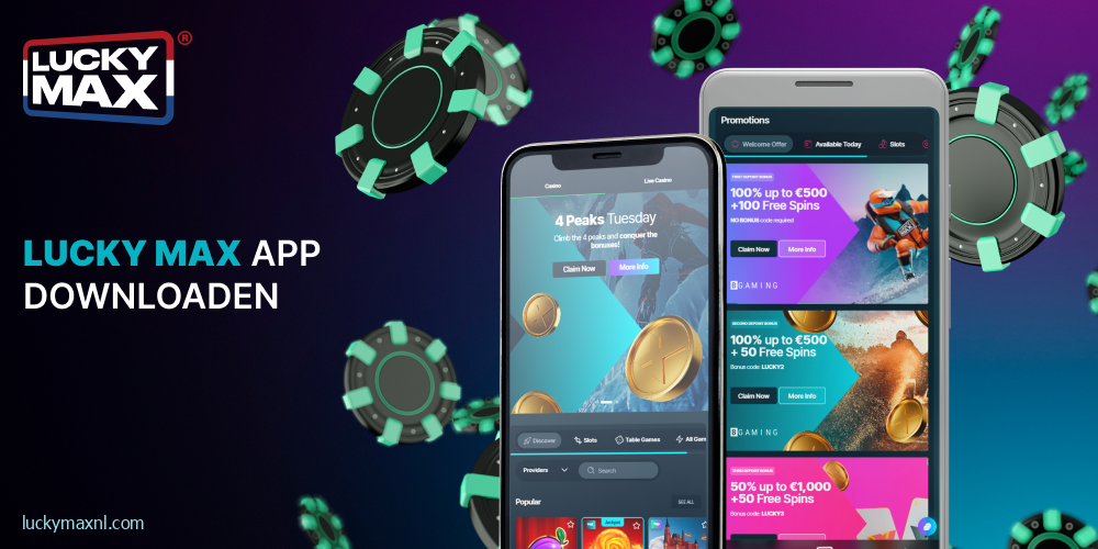 Gratis Lucky Max app voor Android en iOS